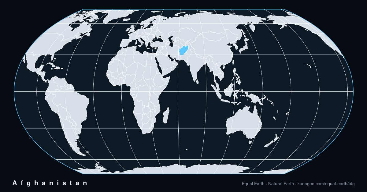 How big is Afghanistan, really?