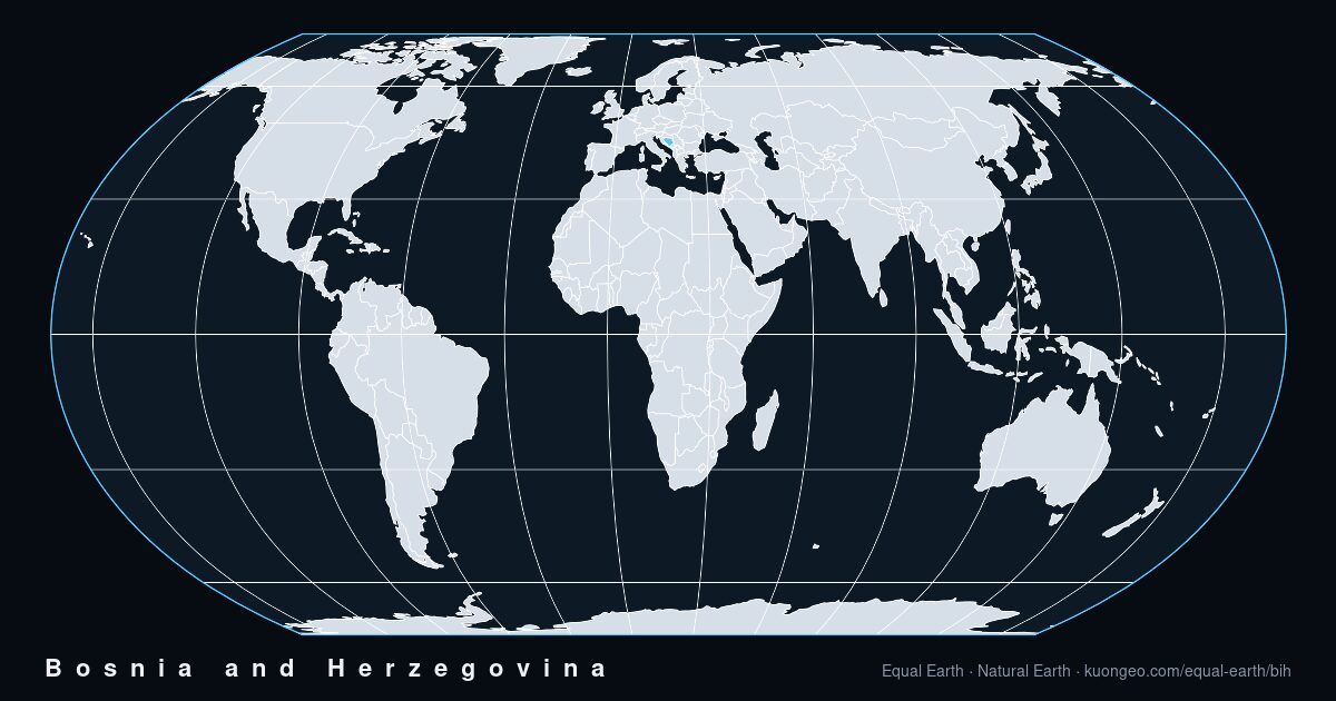How big is Bosnia and Herzegovina, really?