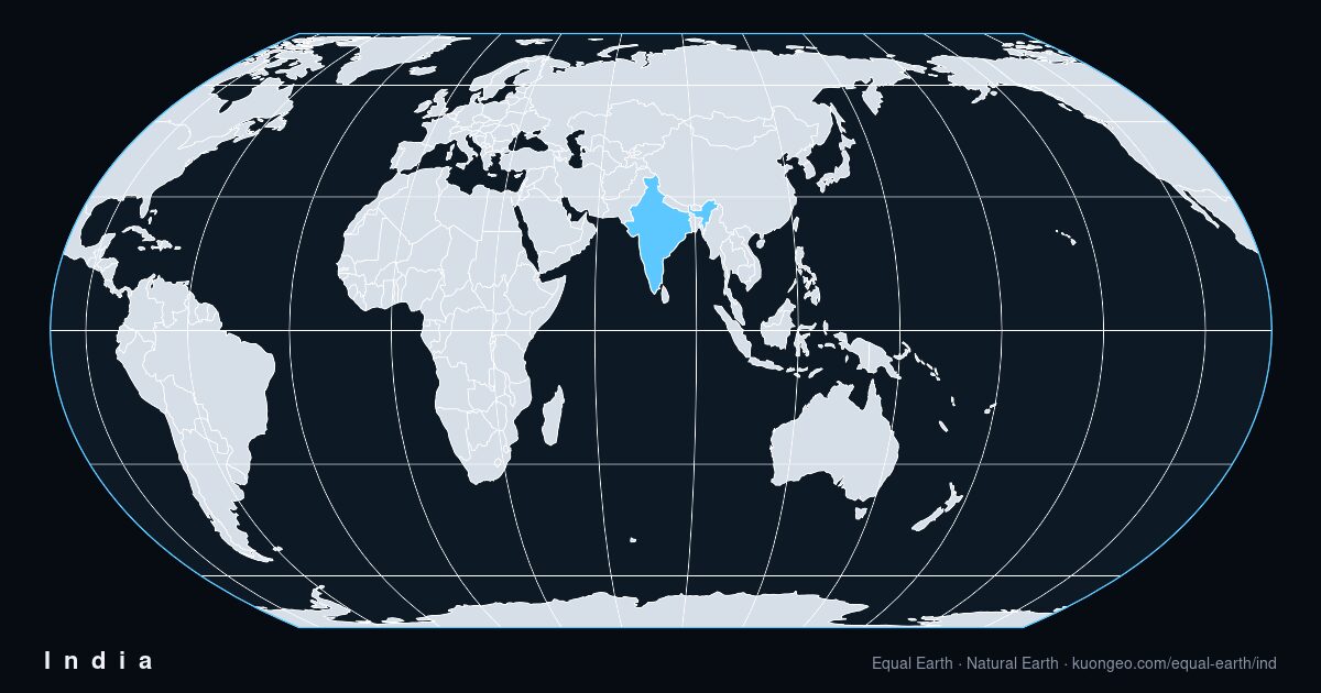 Wie groß ist Indien wirklich?
