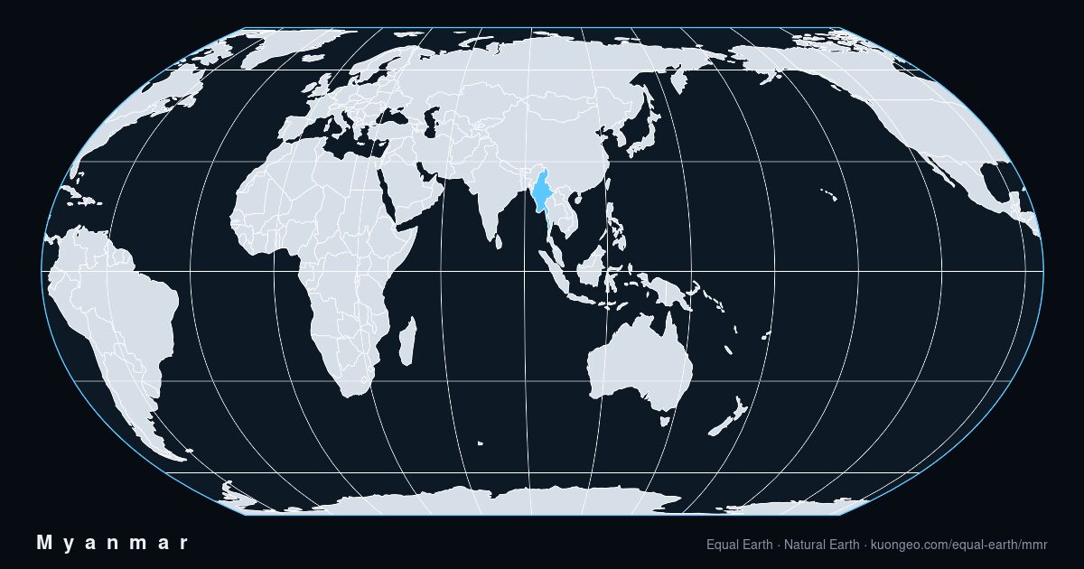 How big is Myanmar, really?