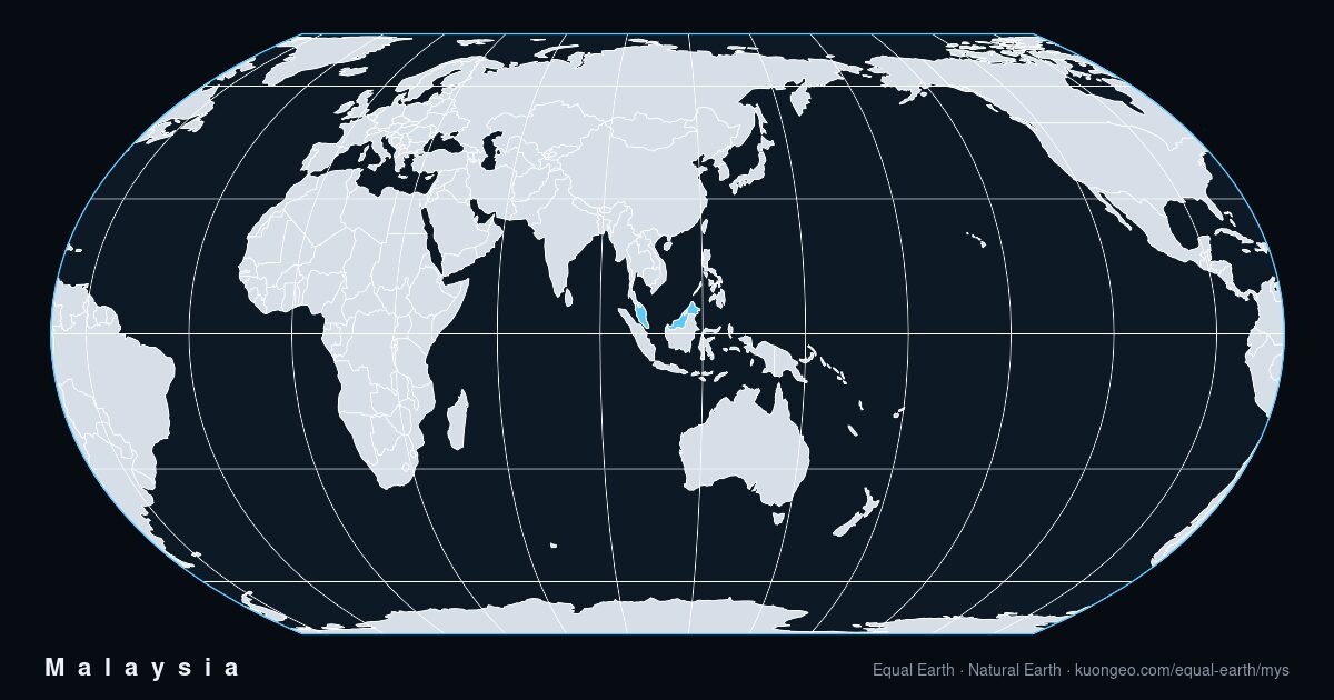 Wie groß ist Malaysia wirklich?