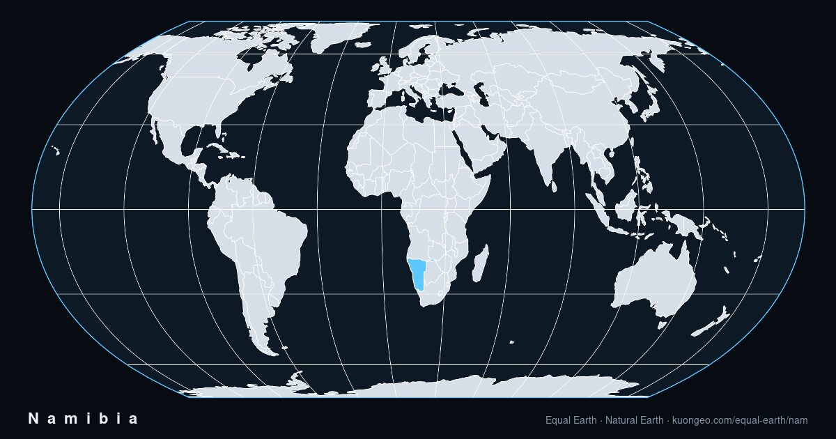 How big is Namibia, really?