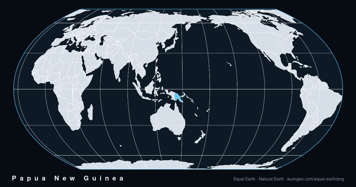 How big is Papua New Guinea, really?