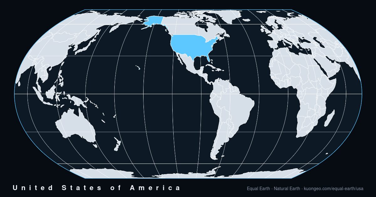 How big is United States of America, really?