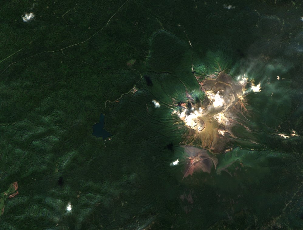 左の日の雌阿寒岳